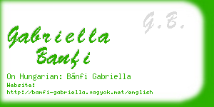 gabriella banfi business card